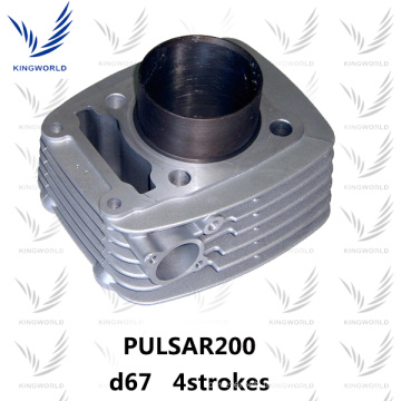 Pièces de moteur de cylindre de pièces de rechange de moto pour la taille d&#39;alésage de Bajaj Pulsar 200 67mm